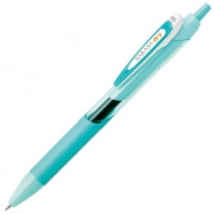 Stylo Bille Turquoise Zebra Gel Sarasa 0,5mm. Encre noire.