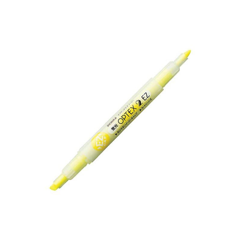 Surligneur Fluo Zebra Optex 2-EZ de Zebra - Jaune Fluo