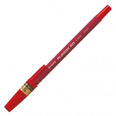 Stylo Bille Zebra Rubber 80 0,7mm rouge