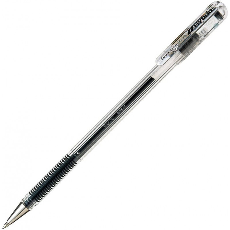 Stylo Bille de marque Pentel Hybride Grip 0.5mm - Noir