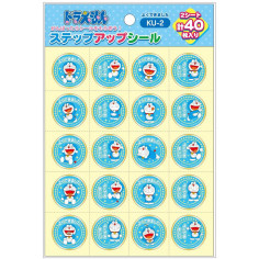 Planche de 2 stickers qui représentent Le célébré personnage Japonais Doraemon