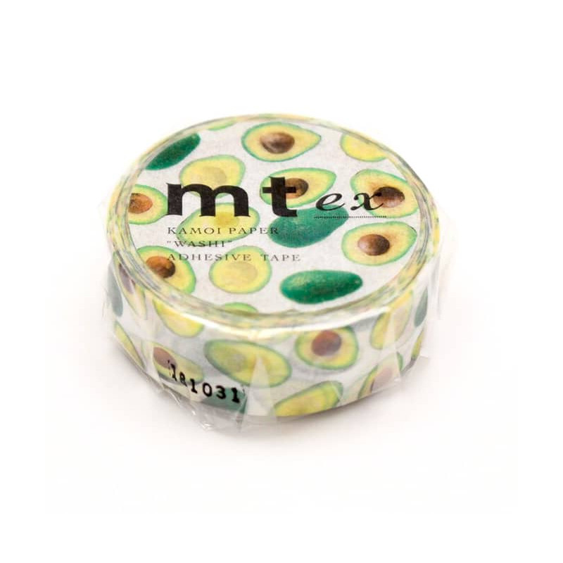 Rouleau de Washi Tape Japonais avec pour motif des avocats