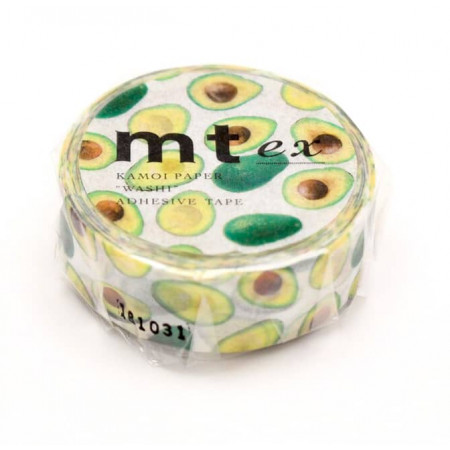 Rouleau de Washi Tape Japonais avec pour motif des avocats