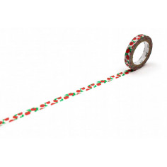 Rouleau de Washi Tape Japonais avec pour motif des petites tomates big