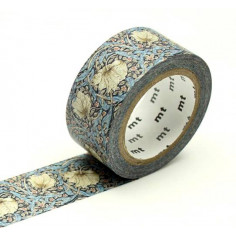 Rouleau de Washi Tape Japonais avec des motifs Floraux de Morris & Co
