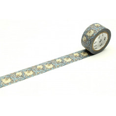 Rouleau de Washi Tape Japonais avec des motifs Floraux de Morris & Co - Détails