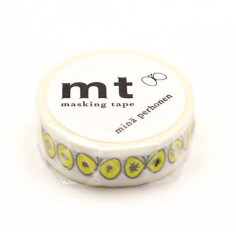 Rouleau de Washi Tape Japonais avec des Papillons Jaunes Par Minä Perhonen - Emballage