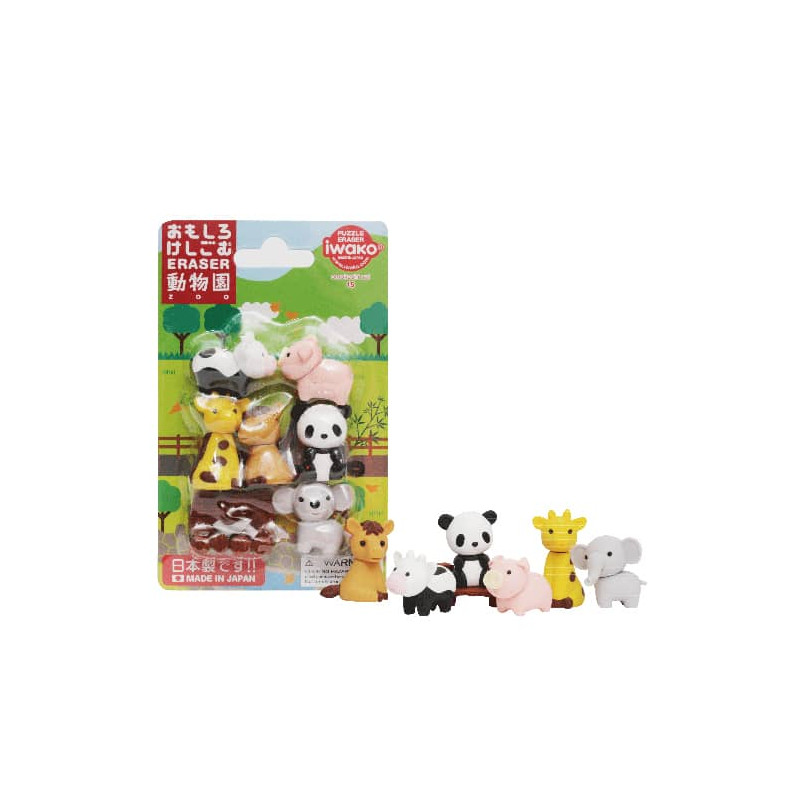 Lot de Gommes Animaux Kawaii Le retour - Iwako - Gomme japonaise