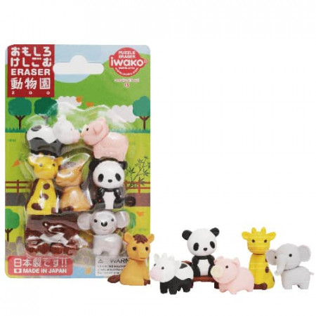 Lot de Gommes Animaux Kawaii Le retour - Iwako - Gomme japonaise