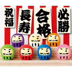 Gommes Daruma à l'unité - Iwako - Gomme japonaise
