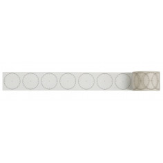 Rouleau de Washi Tape Japonais avec pour motif des cadrans horaire à dessiner - Déroulé