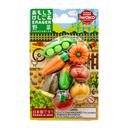 Lot de Légumes Japonais - Iwako - Gomme japonaise