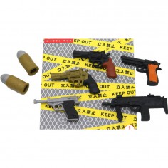 Lot de Gommes Pistolets & Armes – Iwako – Iwako- Gomme japonaise