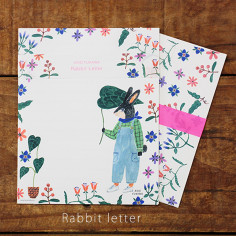 Papiers à Lettre et Enveloppes - Lapin Aiko Fukawa - En situation