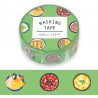 Rouleau de Washi Tape Japonais avec pour motif des Donburi Japonais