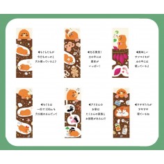 Rouleau de Washi Tape Japonais avec pour motif un Tunnel de  Taupe Kawaii - Détails