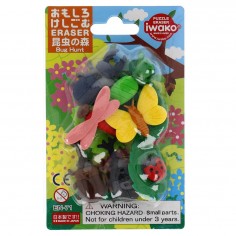 Lot de Gommes Insectes – Iwako  Lot de Gommes Insectes – Iwako Blister