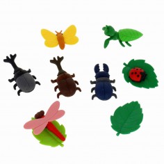 Lot de Gommes Insectes – Iwako  Lot de Gommes Insectes – Iwako
