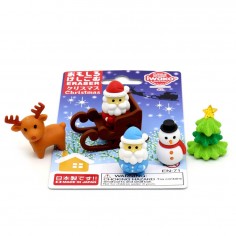 Lot de Gommes Noël – Iwako – Iwako  Gommes de noel – Iwako