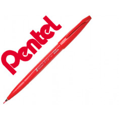 Crayon Pentel Brush Touch Felt-tip 1mm - Couleur rouge - Global