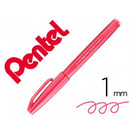 Crayon Pentel Brush Touch Felt-tip 1mm - Couleur Bourgogne