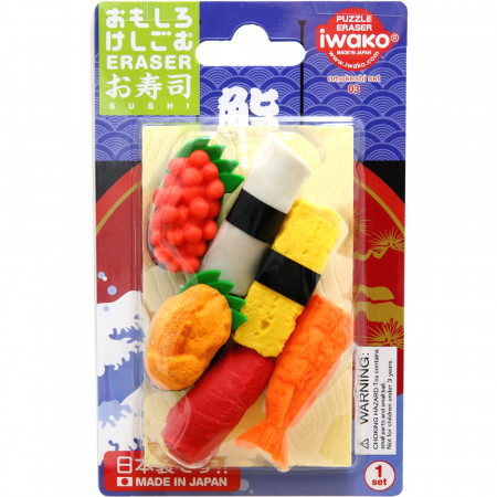 Lot de Gommes Nigiri Sushi - Iwako - Gomme japonaise