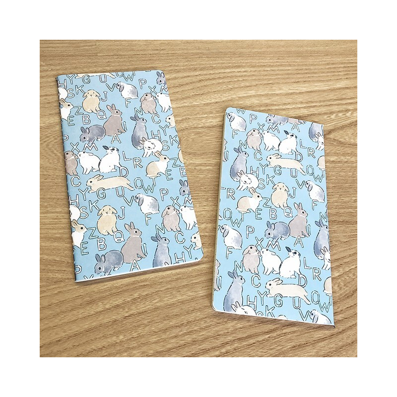 Acheter Carnet Slim Japonais - motifs Lapins