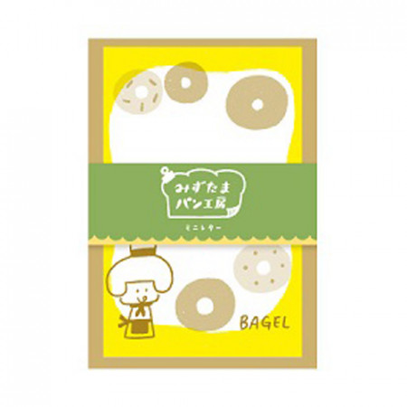Papiers à Lettre et Enveloppes - Mizu Tama Pan - Décorés de bagels.