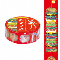 Rouleau de Washi Tape  avec pour motifs de Fast Food américan