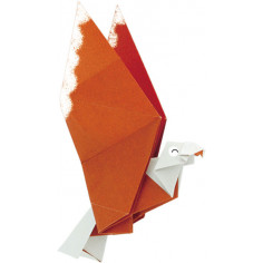 Kit  Origami - Oiseaux - chouette aigle